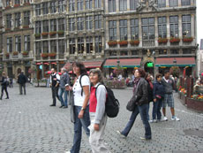 Häuserzeile Marktplatz Brüssel
